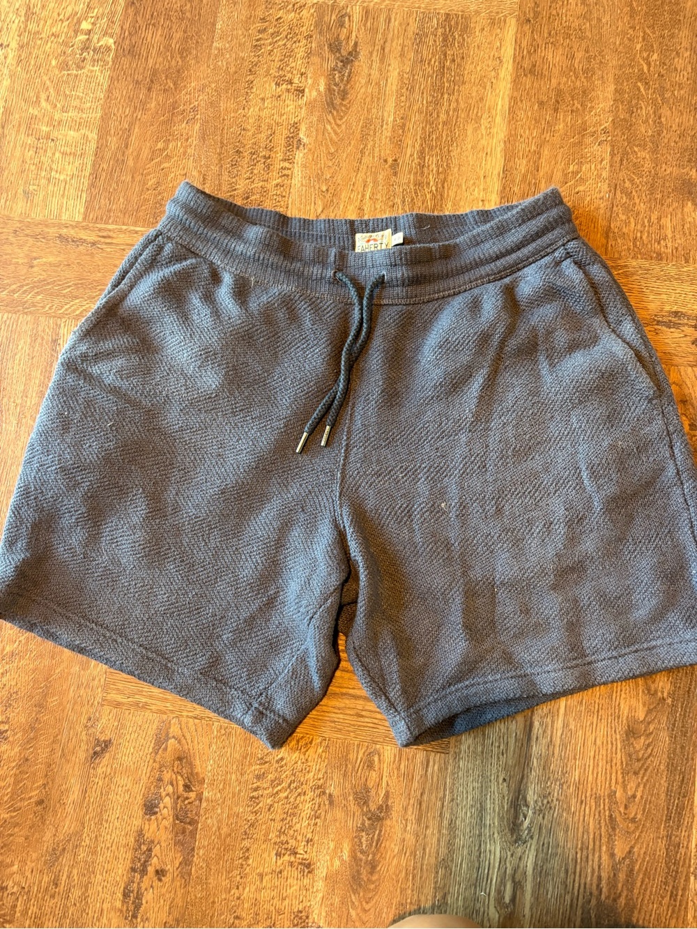Faherty Whitewater Sweatshort Knit Drawstring Athletic Shorts Medium
